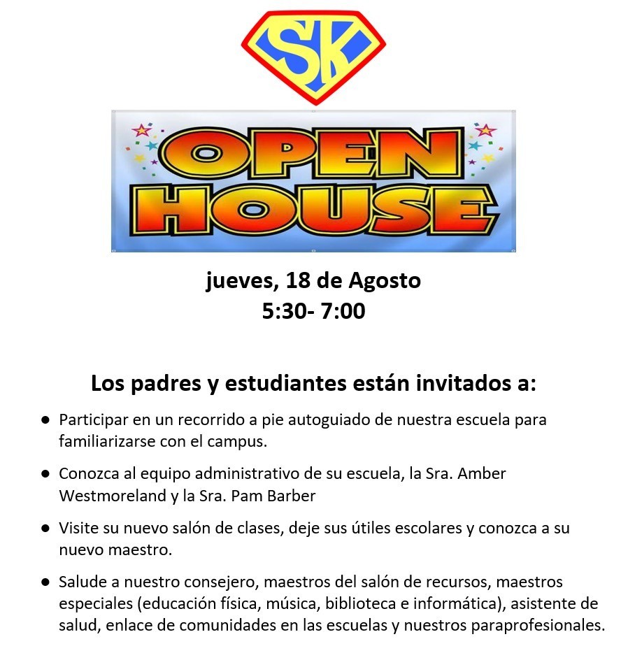 open house flyer espanol